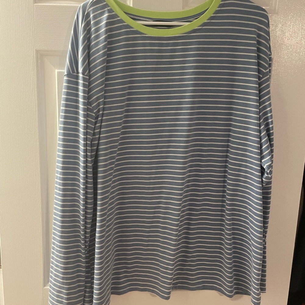 Striped long sleeve tee